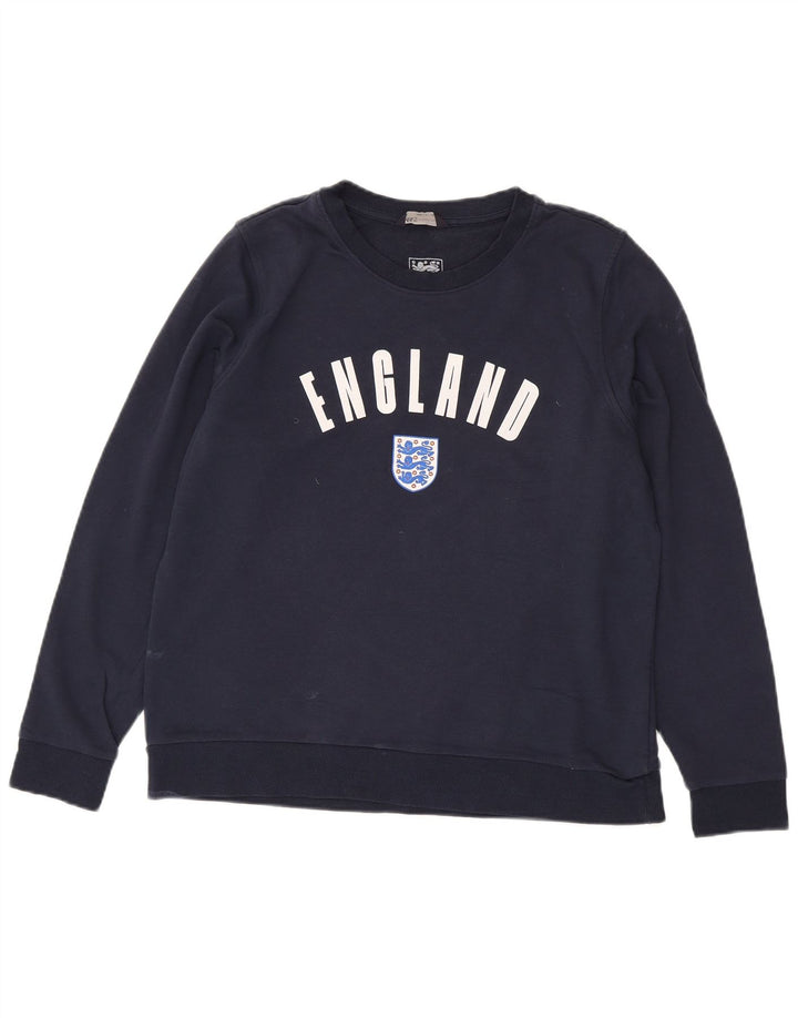 Marks & Spencer Mujer Inglaterra Sudadera Jumper UK 46 Grande Azul Marino