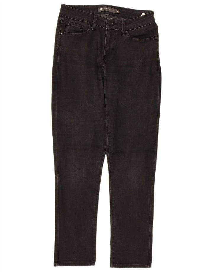 LEVI'S Jeans ajustados de talle medio para mujer US 4 Small W28 L28 Algodón negro