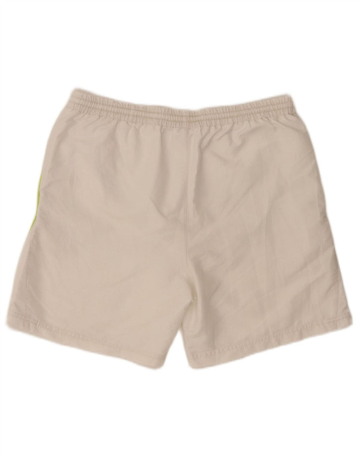 Fila Pantalones cortos deportivos para hombre poliéster blanco mediano