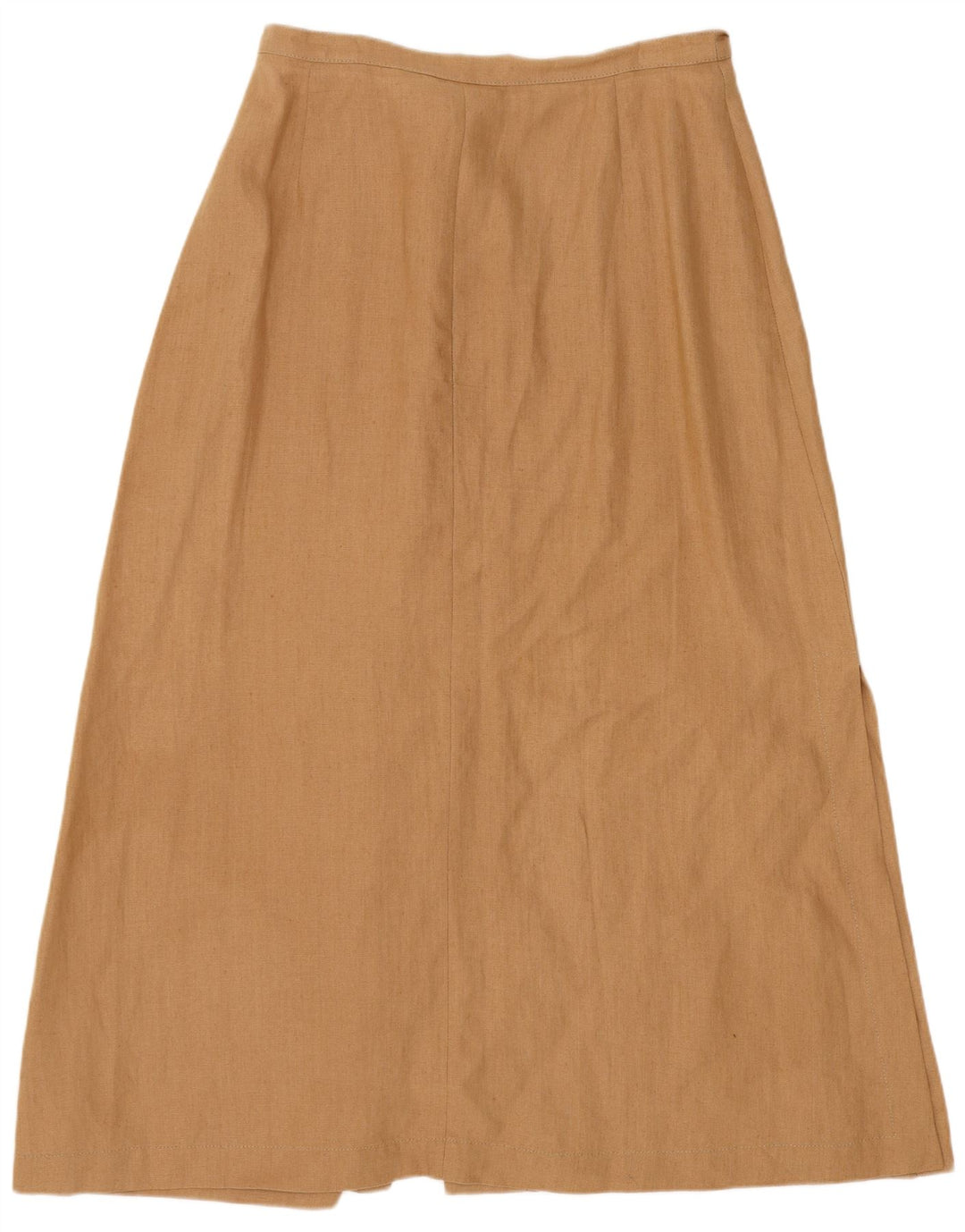 Max Mara Falda Cruzada para Mujer UK 40 Grande W30 Lino Beige