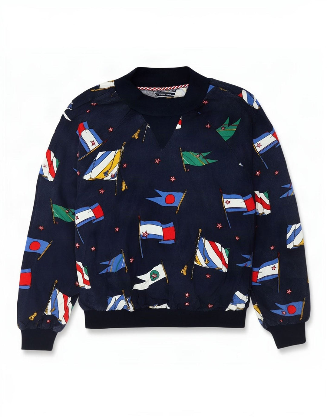 Tommy Hilfiger Sudadera gráfica para mujer Jumper US 6 Medium Azul marino