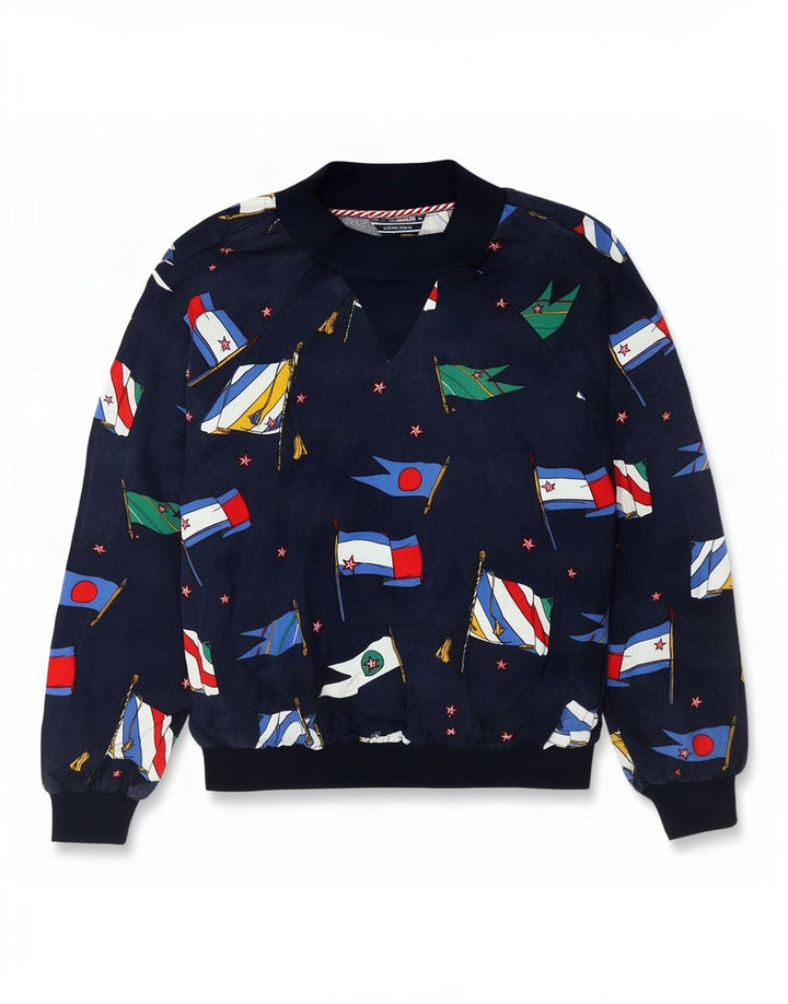 Tommy Hilfiger Sudadera gráfica para mujer Jumper US 6 Medium Azul marino