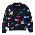 Tommy Hilfiger Sudadera gráfica para mujer Jumper US 6 Medium Azul marino