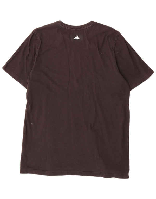 ADIDAS Camiseta gráfica para hombre Top grande de algodón negro