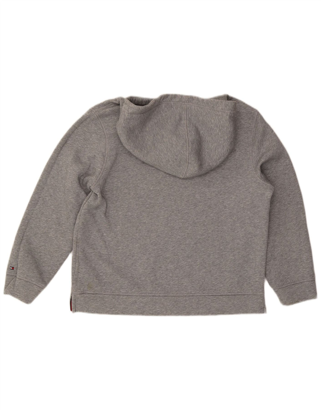 TOMMY HILFIGER Jersey con capucha gráfico extragrande para mujer UK 44 Gris medio