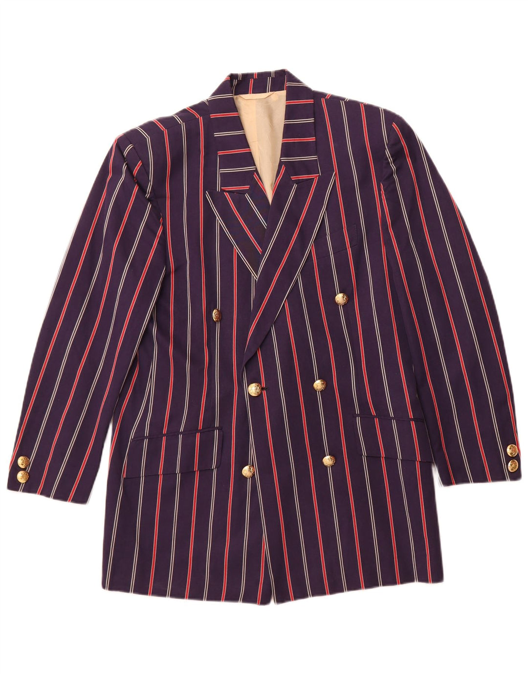 Henry Cottons Chaqueta tipo blazer para hombre IT 44 XS Algodón a rayas azul marino