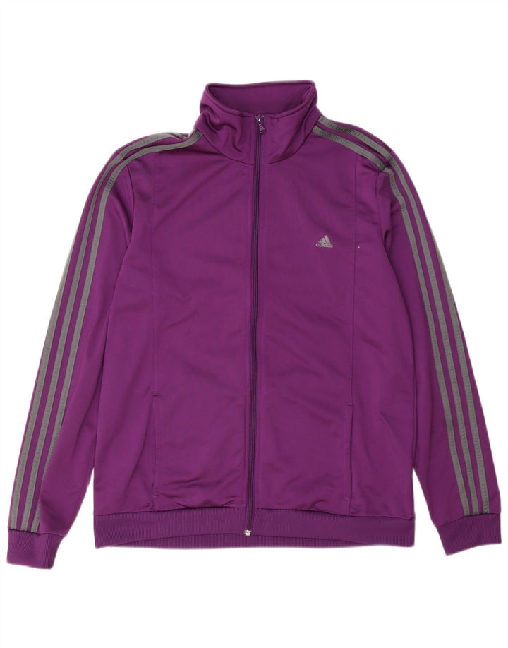 Adidas Mujer Chándal Top Chaqueta UK 40/40 Grande Púrpura Poliéster