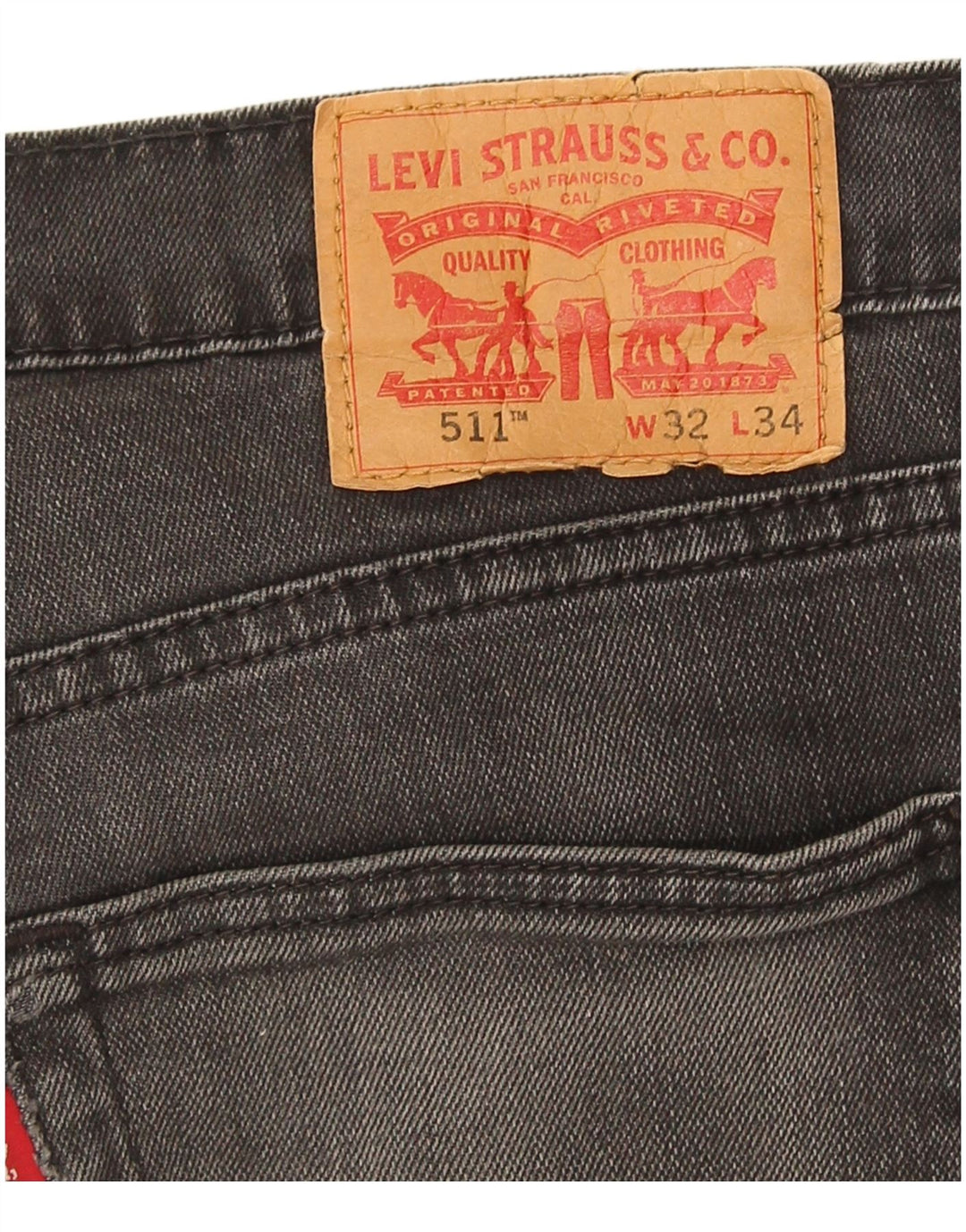 Levi's Vaqueros ajustados para hombre W32 L28 Gris