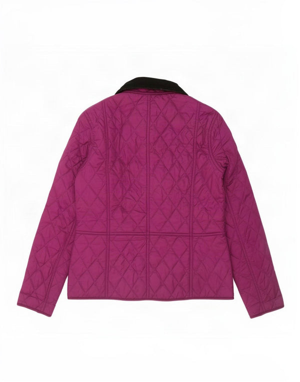 Barbour Chaqueta acolchada para mujer UK 8 Small Poliéster morado