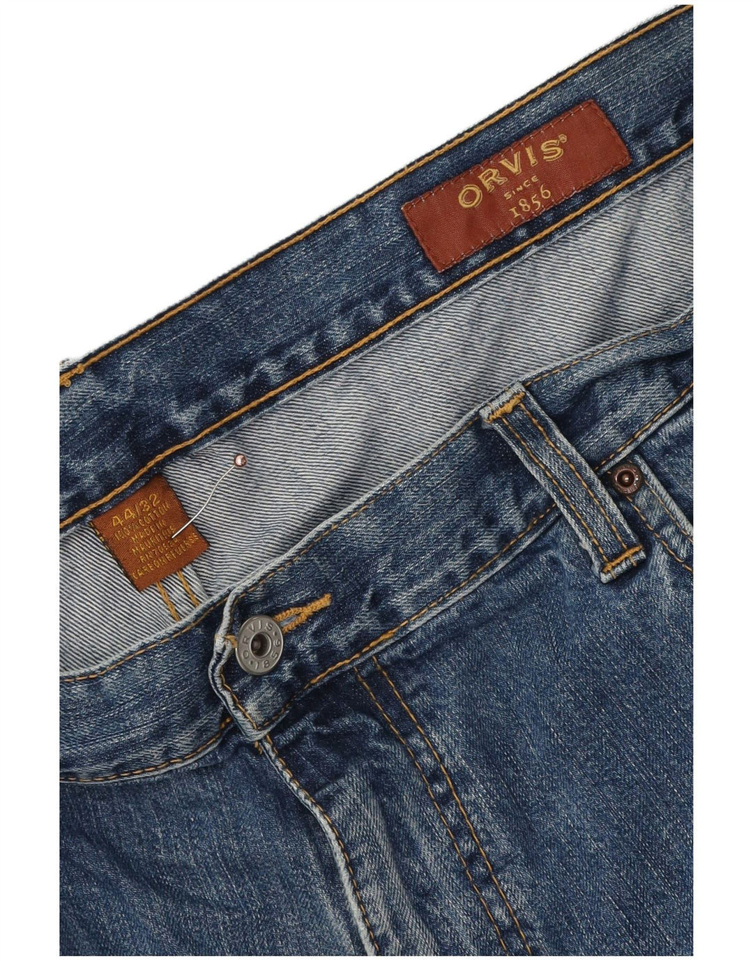 Vaqueros rectos para hombre Orvis W44 L30 Algodón azul