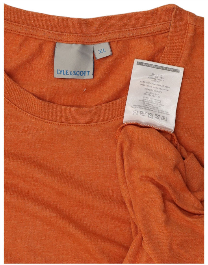 LYLE & SCOTT Camiseta Hombre Top XL Naranja Poliéster