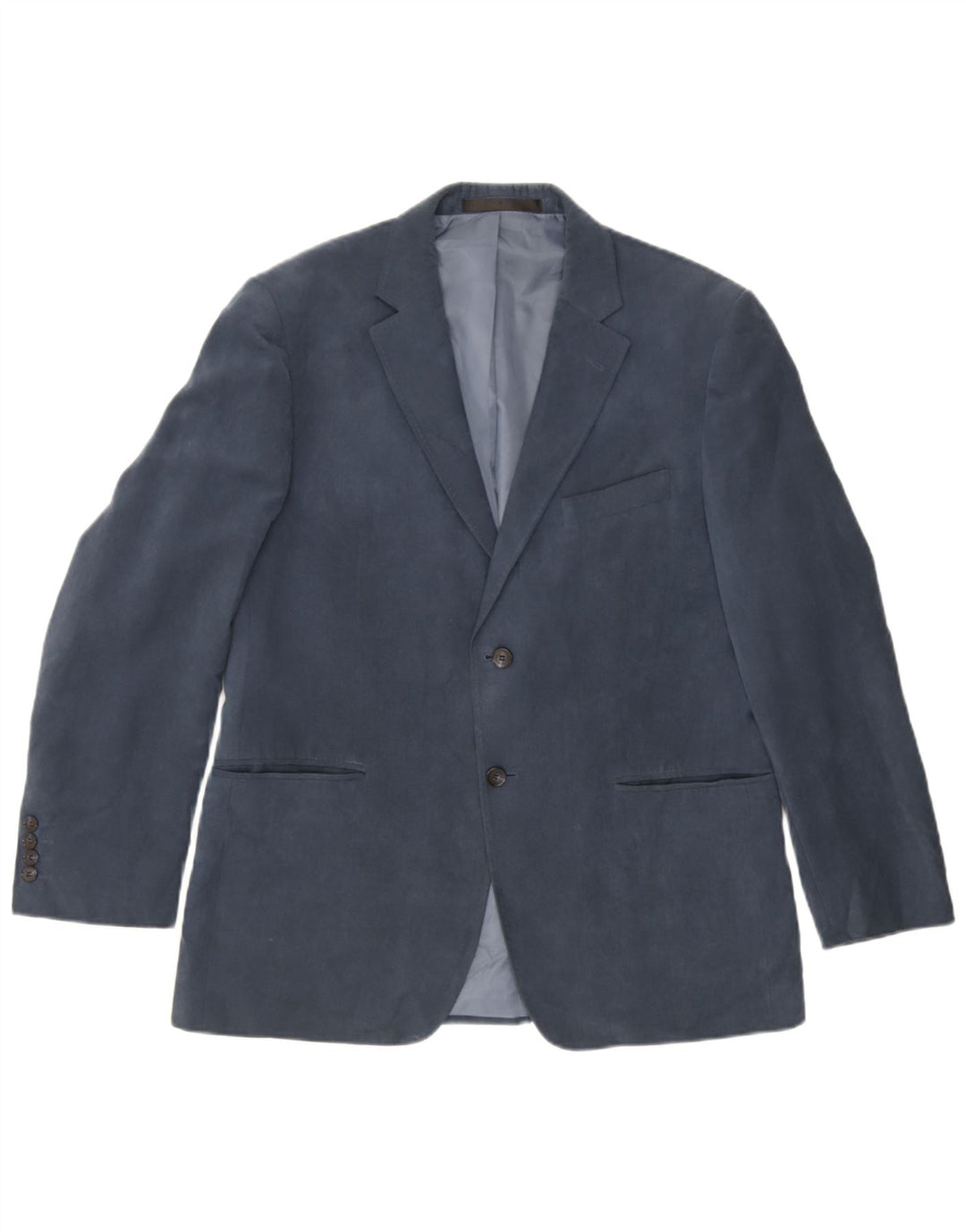 Marks & Spencer Chaqueta tipo blazer de 2 botones para hombre UK 38 Poliéster azul medio