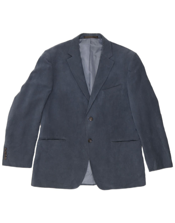 Marks & Spencer Chaqueta tipo blazer de 2 botones para hombre UK 38 Poliéster azul medio