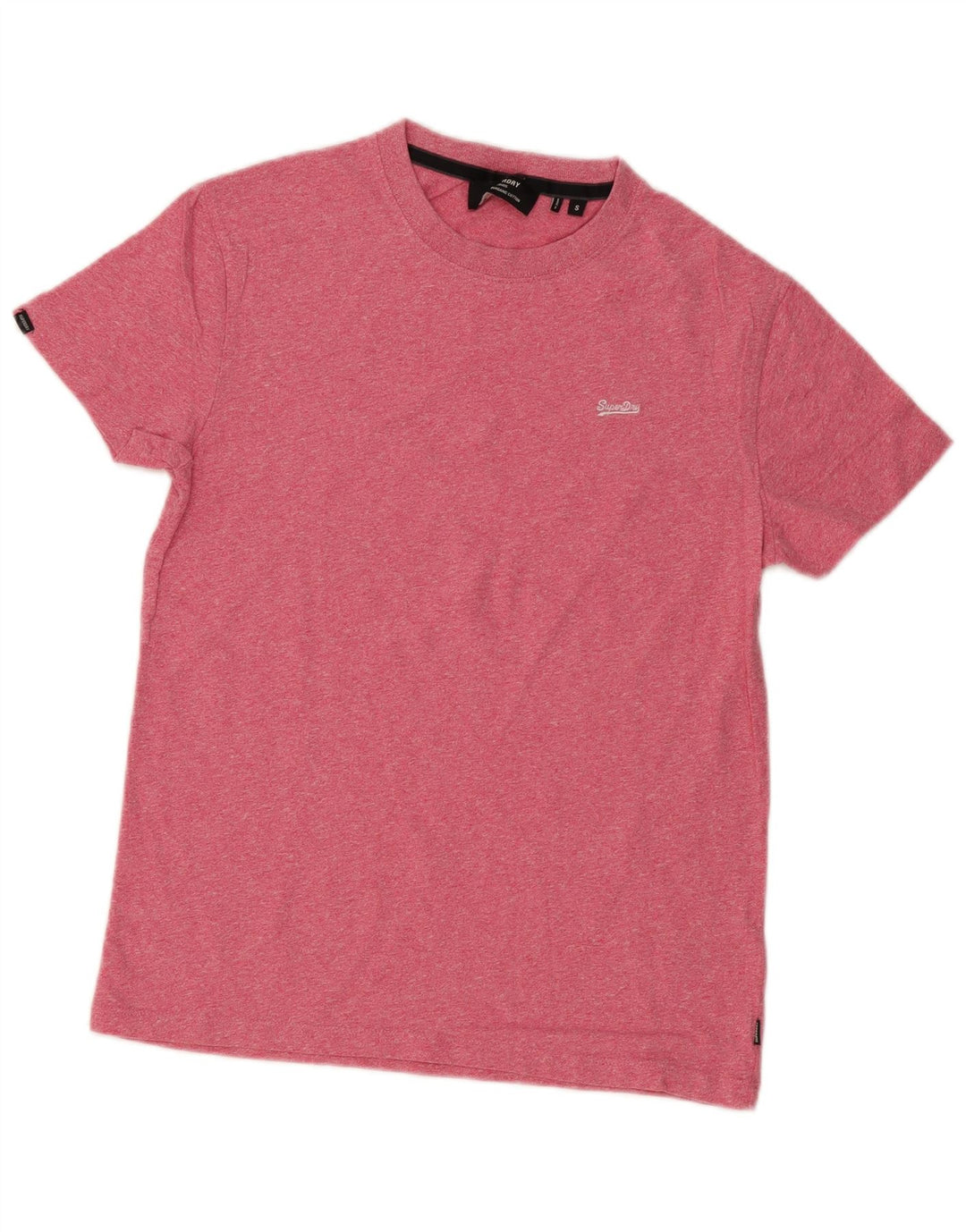 Superdry Camiseta para hombre Top Small de algodón moteado en rosa