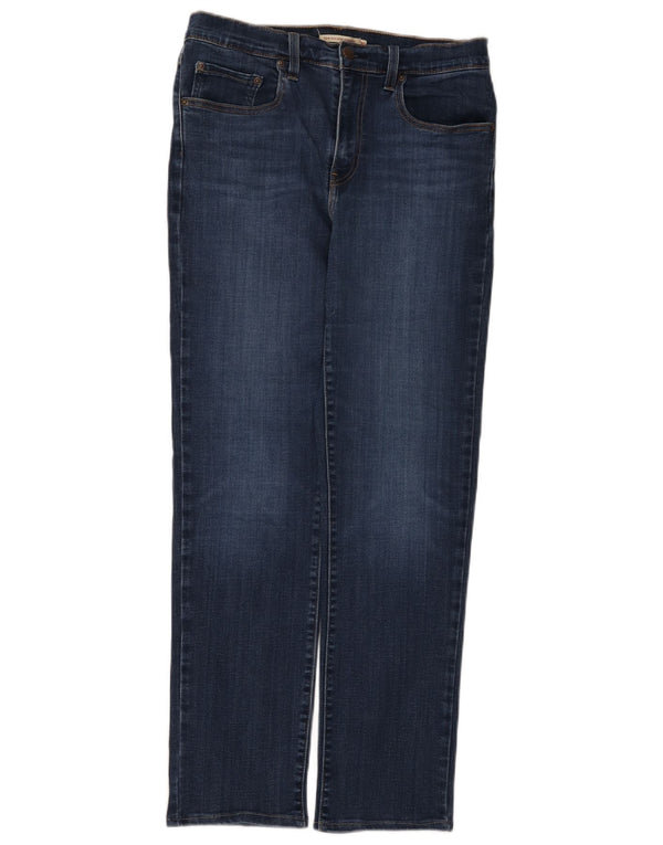 Levi's Mujer 724 Vaqueros Rectos De Tiro Alto W30 L32 Algodón Azul Marino