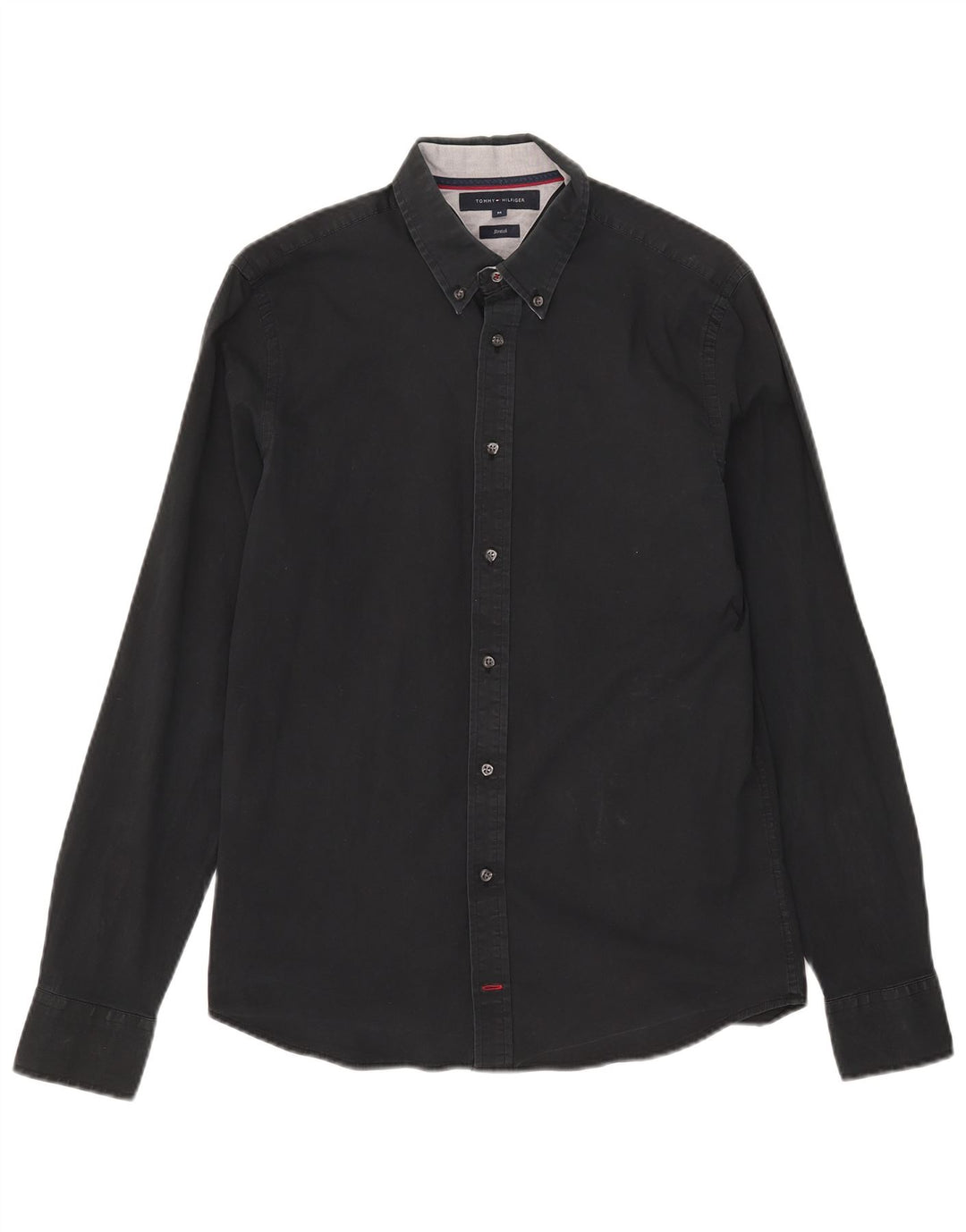 Camisa Tommy Hilfiger Hombre Mediana Algodón Negro