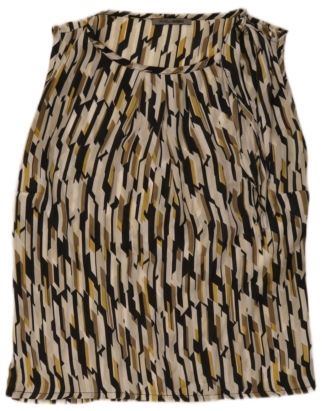 Fiorella Rubino Blusa para mujer Top UK 12 Medio Multicolor Geométrico