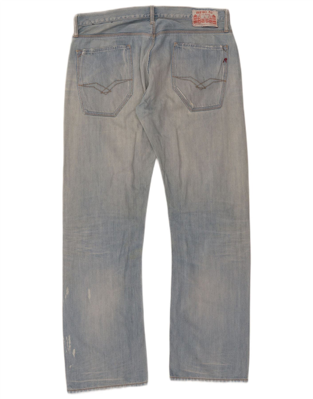REPLAY Vaqueros rectos para hombre W36 L34 Algodón azul