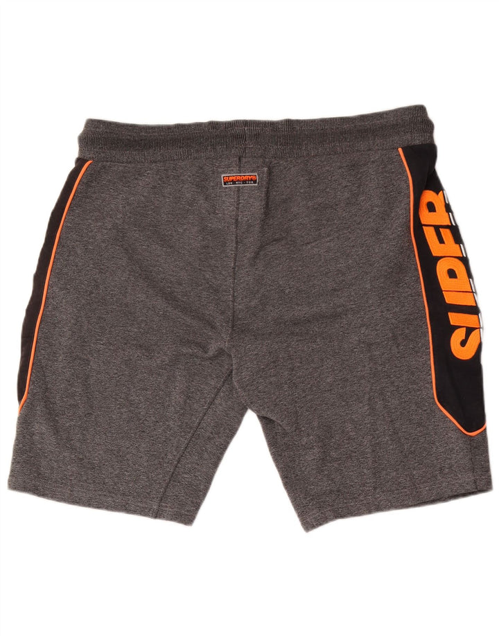 Superdry Shorts deportivos con estampado gráfico para hombre Poliéster color block en gris grande