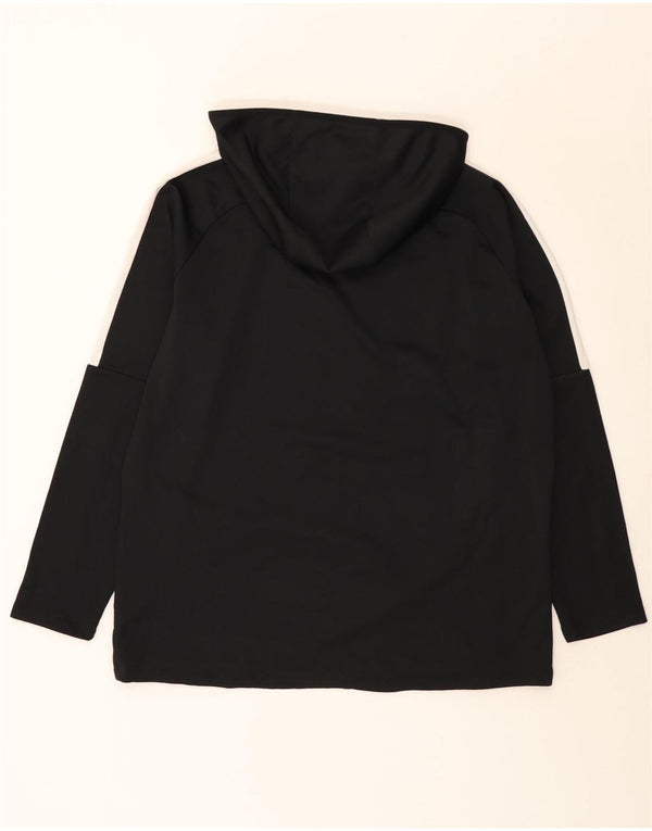 Nike Camiseta con capucha Dri Fit para hombre Manga larga XL Poliéster color negro