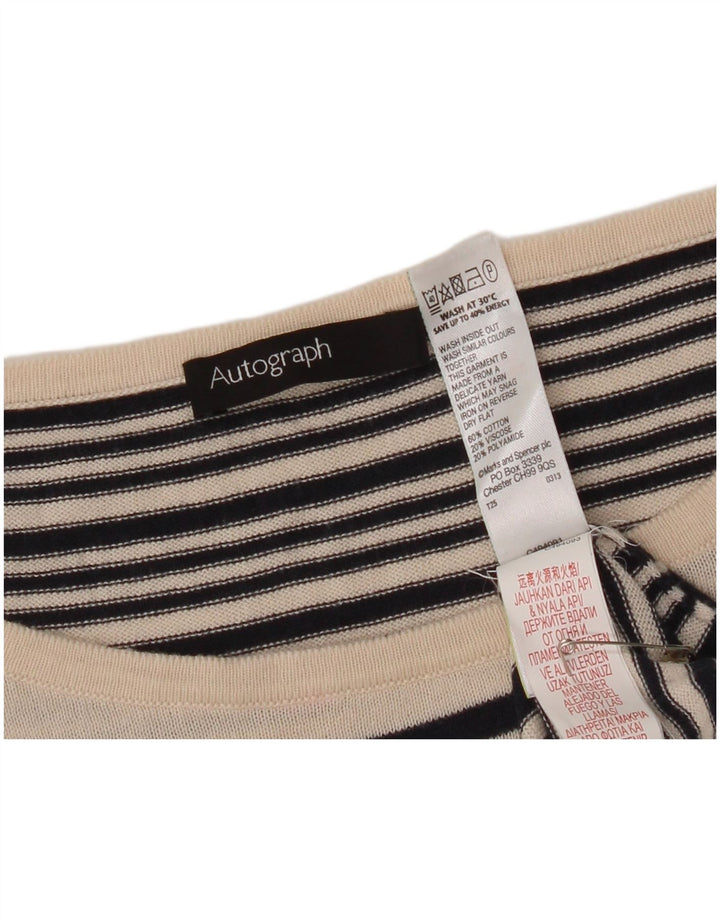 Marks & Spencer Jersey con cuello barco para mujer, talla 44, talla M, color negro