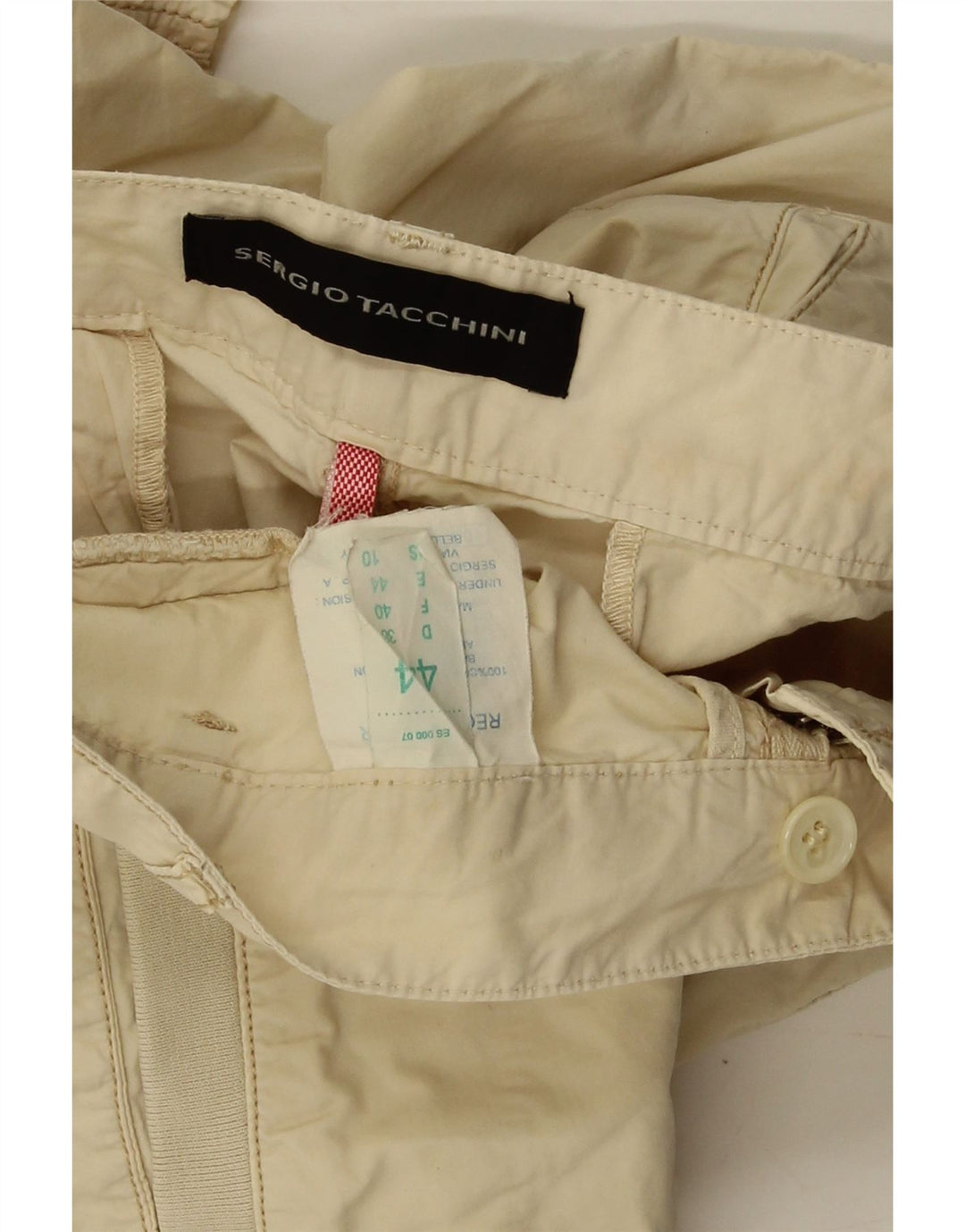 SERGIO TACCHINI Pantalones cortos chinos para mujer EU 44 XL W36 Algodón beige