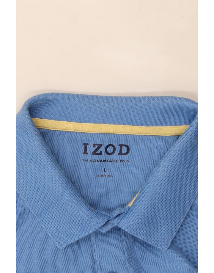 IZOD Polo para hombre grande azul