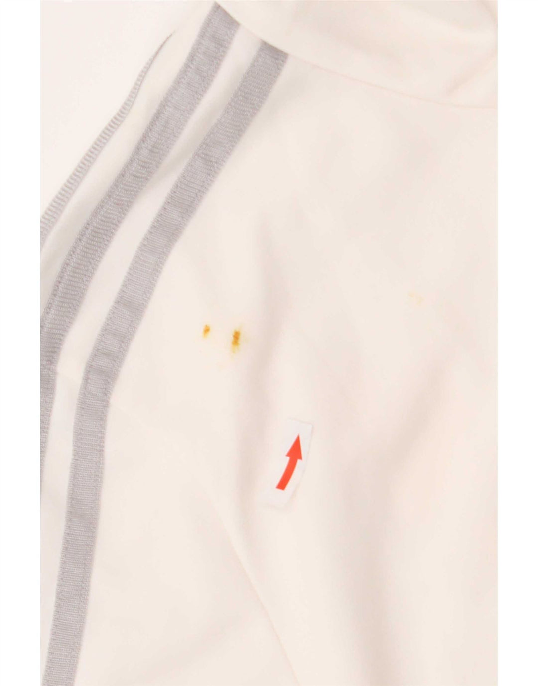 Adidas - Chaqueta de chándal gráfica para mujer, talla 40, poliéster blanco mediano