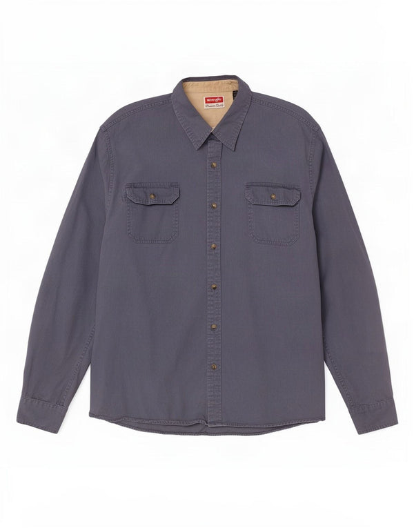 Wrangler Mens Shirt 2XL Blue Cotton