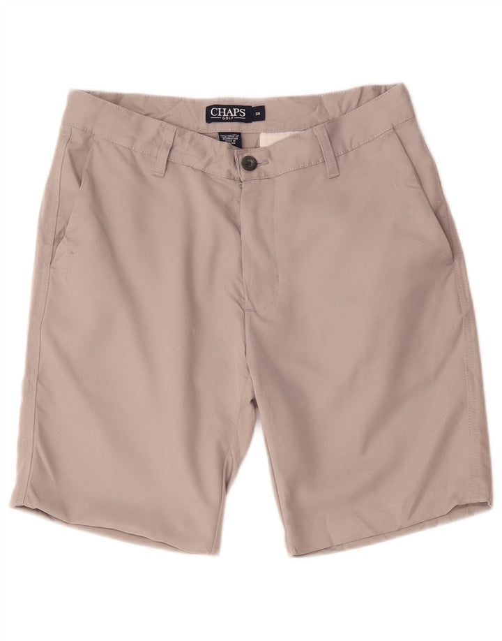 Chaps Pantalones cortos chinos para hombre W30 Poliéster gris medio
