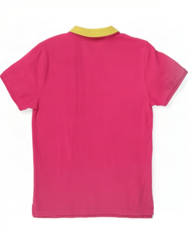 Tommy Hilfiger Polo de rugby para mujer UK 18 XL Algodón rosa