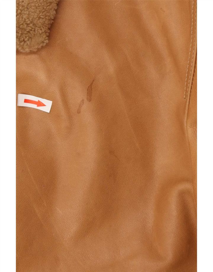 Timberland Chaqueta Bomber de Cuero para Hombre UK 42 XL Cuero Marrón