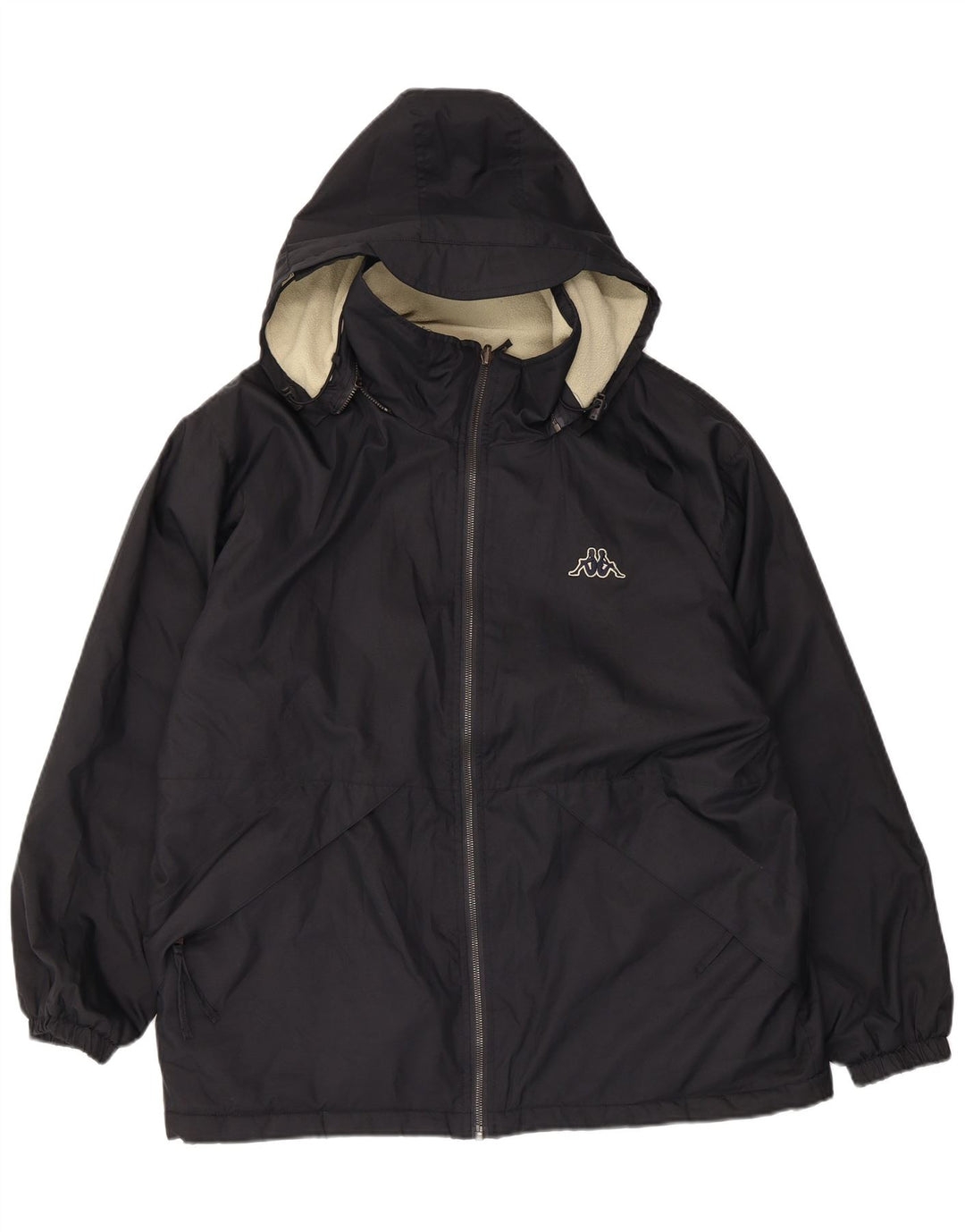 Kappa Chaqueta reversible con capucha para hombre UK 36 Small Poliéster negro