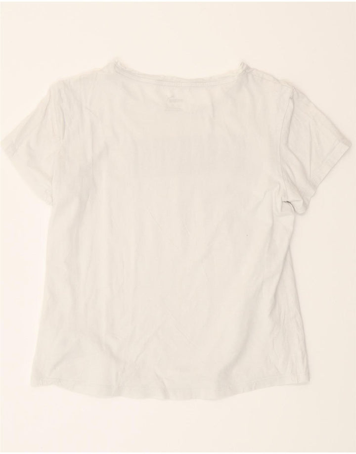 PUMA Womens Graphic T-Shirt Top UK 14 Medium White Cotton Vintage Puma and Second-Hand Puma from Messina Hembry 