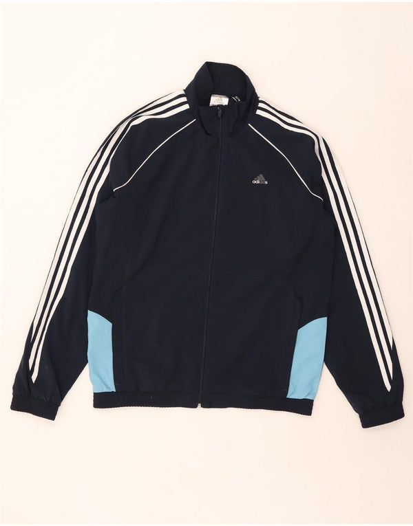 Adidas Mens Climalite Chándal Top Chaqueta Reino Unido 40/42 Medio Azul Marino