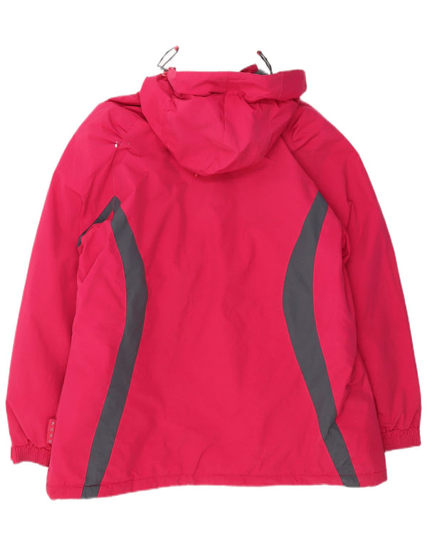 Chaqueta cortavientos extragrande con capucha para mujer de Mountain Warehouse UK 40 XL Rosa