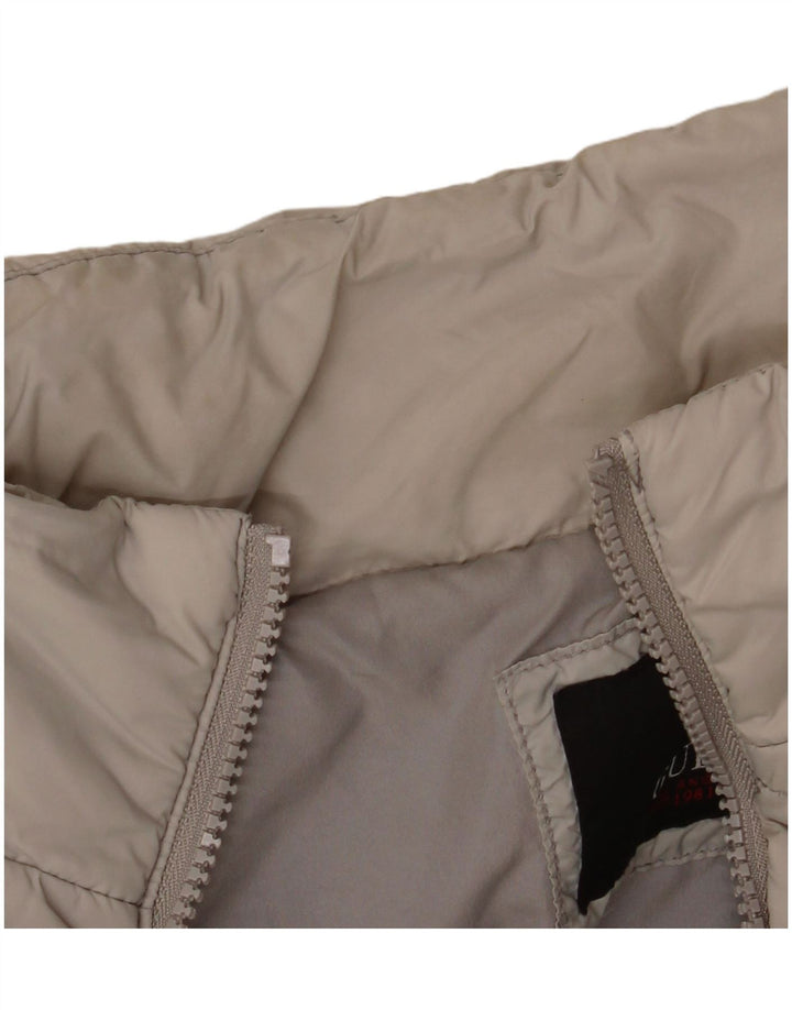 GUESS Chaqueta acolchada para mujer UK 46 Grande Poliéster beige