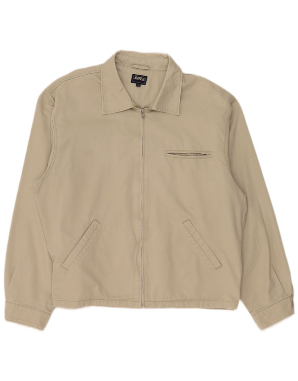 Rifle Chaqueta Bomber para Hombre UK 44 2XL Algodón Verde