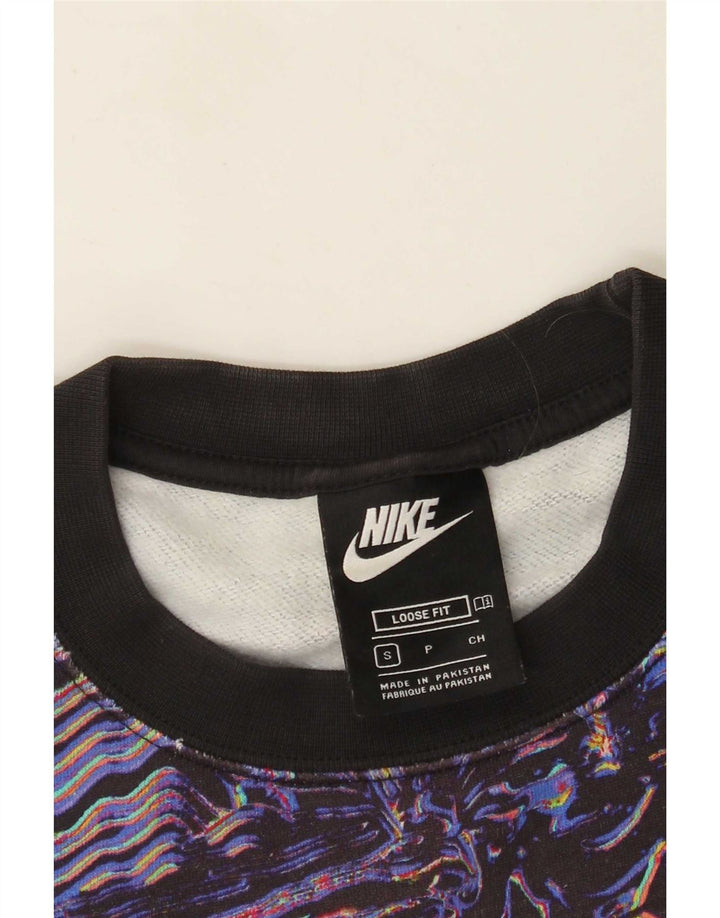 Nike Sudadera con estampado abstracto para hombre, jersey pequeño, multicolor, deportivo