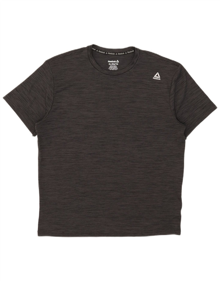 Reebok Camiseta Hombre Top XL Gris Poliéster Moteado