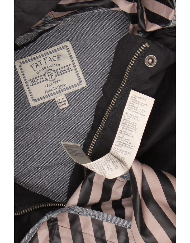 Chubasquero con capucha para mujer Fat Face UK 40 Mediano Azul marino Poliéster