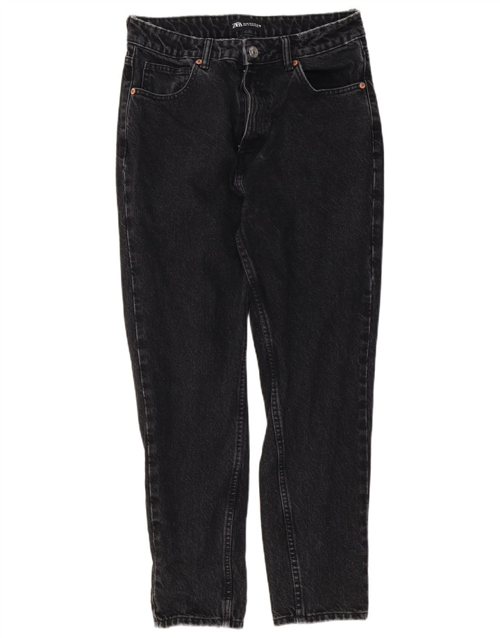 Zara Jeans Cónicos Para Mujer EU 40 Medium W30 L27 Negro