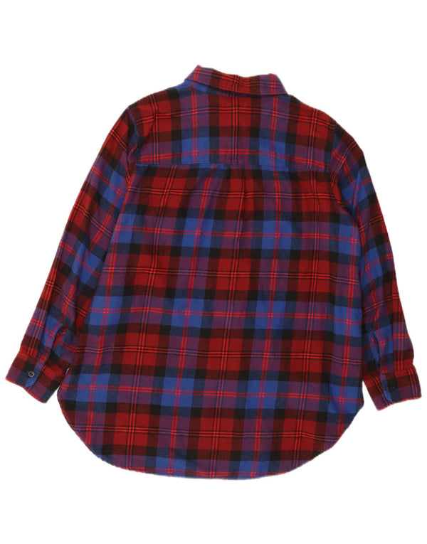 Levi's Camisa de franela para mujer UK 18 XL Algodón a cuadros rojos