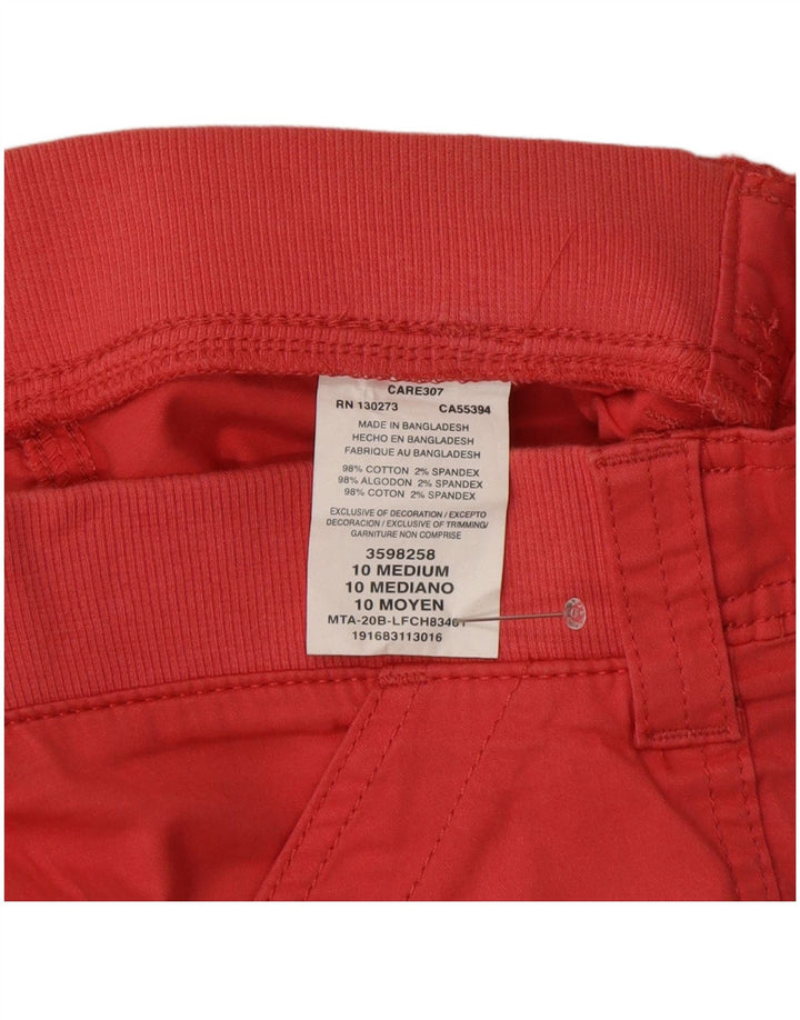 Lee Pantalones cortos cargo de talle medio para mujer, ajuste relajado, talla 10, grande, W32, algodón rosa