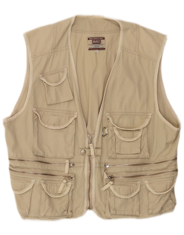 Chaleco utilitario para hombre Rifle UK 40 Large Beige