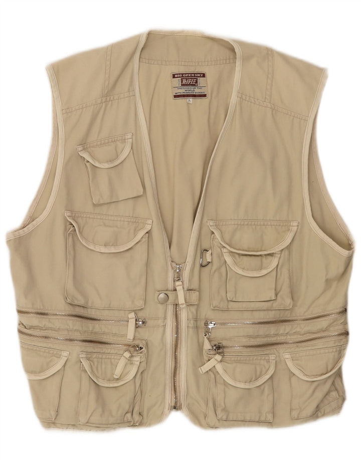 Chaleco utilitario para hombre Rifle UK 40 Large Beige