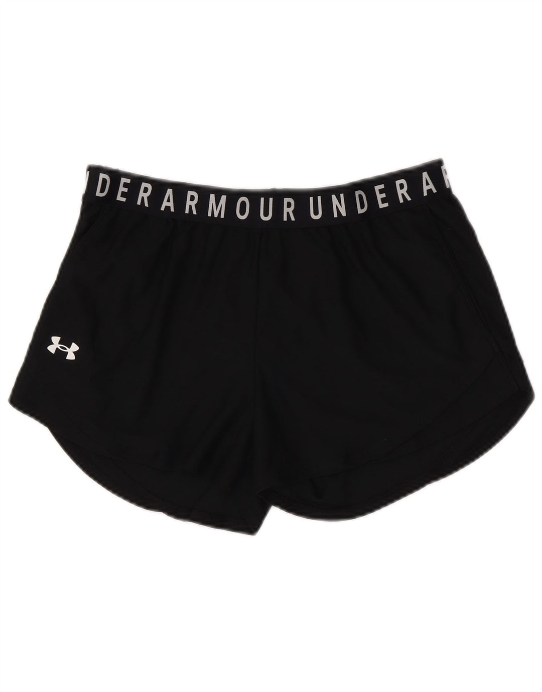 UNDER ARMOUR Pantalones cortos deportivos con estampado Heat Gear para mujer, talla 40, color negro