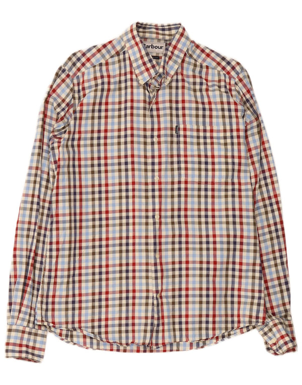 Barbour Camisa Entallada De Algodón A Cuadros Multicolor Mediana Hombre