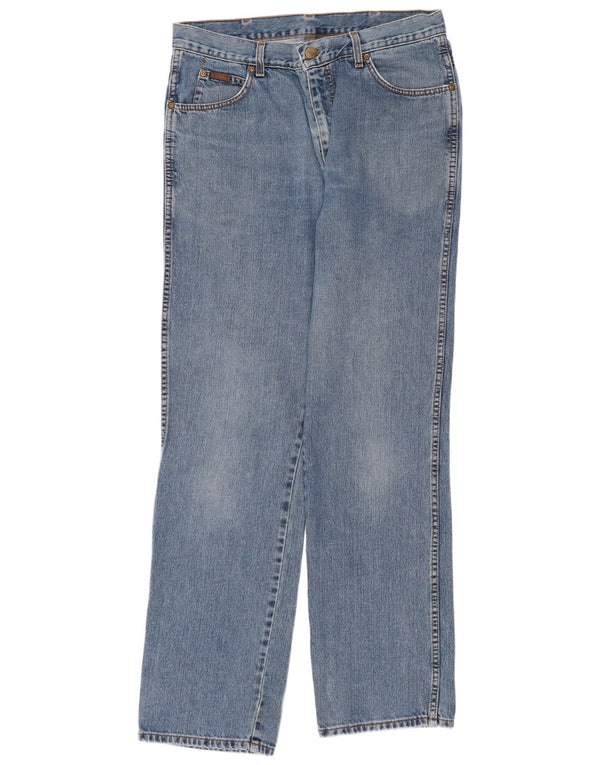 Wrangler Mens Ohio Straight Jeans W34 L34 Blue Cotton