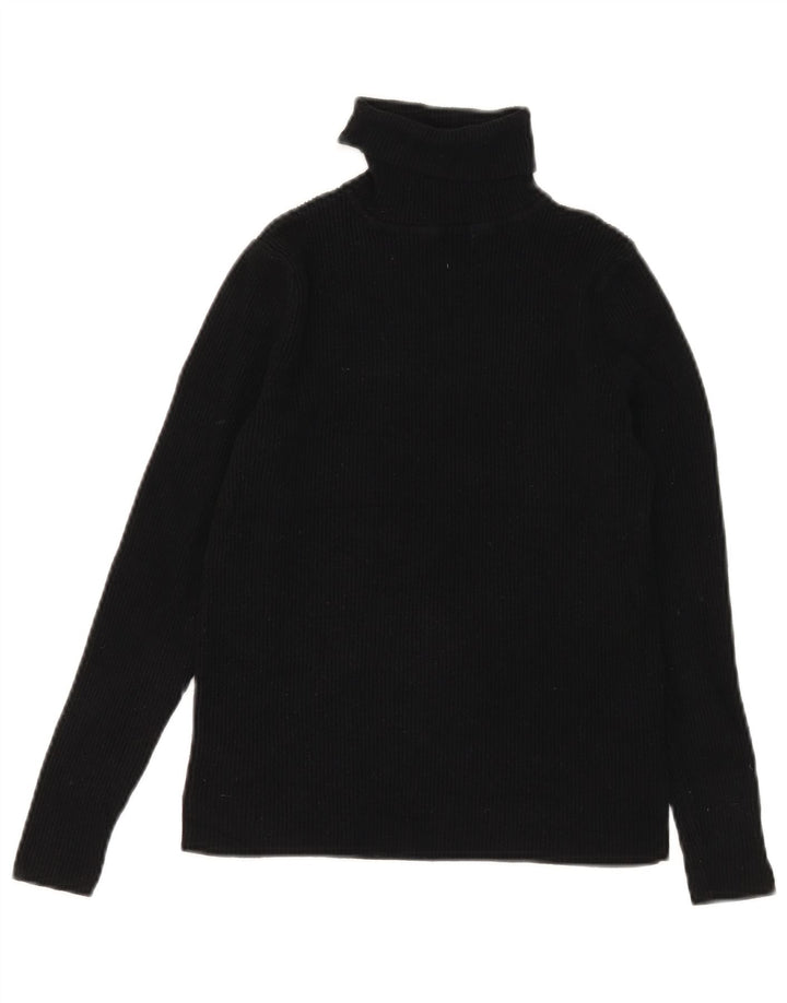 Marks & Spencer Suéter corto con cuello vuelto para mujer UK 40 mediano Negro